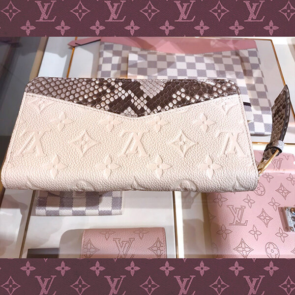 美品✨ LOUIS VUITTON パイソン 財布 モノグラム N96320 LOUIS VUITTON ルイヴィトン モノグラム パイソン ジッピー