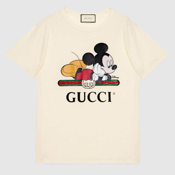 限定コラボ グッチ Disney 2020SS ミッキーマウスTシャツ☆2色 限定コラボ グッチ Disney 2020SS ミッキーマウスTシャツ☆2色