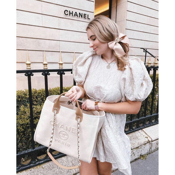 激レア☆シャネル☆パールバッグ☆バッグ☆VIP限定配布品☆真珠バッグ☆ドバイ 21SSシャネル ドーヴィル コピー Deauville L《新作限定♪早い者勝ち