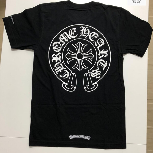 【ヴィンテージ】Rank:B☆クロムハーツ Black ロゴ 半袖 Tシャツ 新作 【 クロムハーツ クロムハーツ 】TEE Tシャツ 黒 半袖