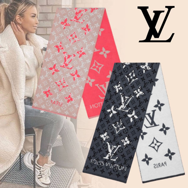 ルイヴィトン エシャルプオールユーニー ドモノグラム マフラー限定
