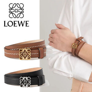 LOEWE ロエベ アナグラム レザーブレスレット