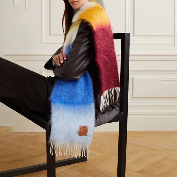 ロエベ☆ スーパーコピー Mohair-Blend Scarf モヘアストライプ ロエベ☆ スーパーコピー Mohair-Blend Scarf モヘアストライプ