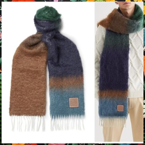 ロエベ☆ スーパーコピー Mohair-Blend Scarf モヘアストライプ ロエベ☆ スーパーコピー Mohair-Blend Scarf モヘアストライプ