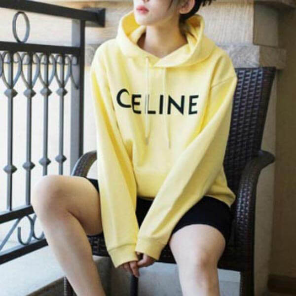 ◆Celine◆ CELINE ルーズスウェットシャツ / コットンフリース CELINE ルーズ スウェットシャツ / コットンフリース - ディープ