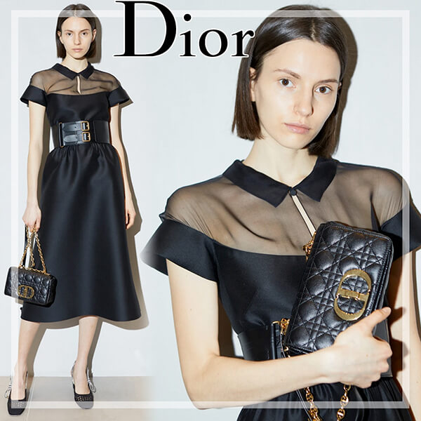 ♡関税送料込♡DIOR シルク混コンビショーツドレス シルクスリップドレス（カップ付き）ピンク | daisyking STORE