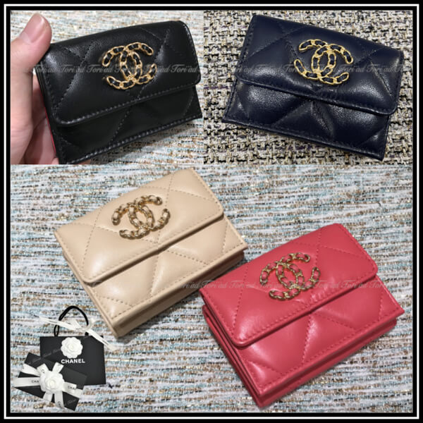 ギャランティカード付❗✻正規品✻シャネル◇アイコン◇がま口折長財布 長財布 買取り実績
