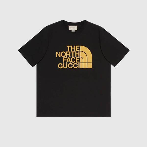 21SS】グッチ Tシャツ 偽物☆ノースフェイス×グッチ 特大Tシャツ