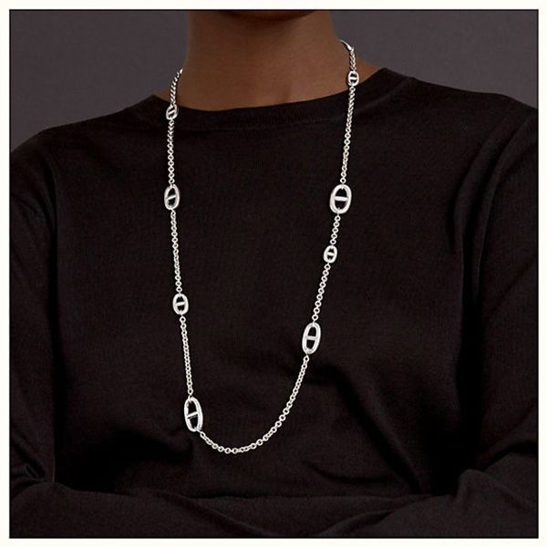 ☆エルメス ロングネックレス「ファランドール 偽物 80」H104570B 00  