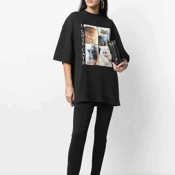 21新作 バレンシアガ I Love Cats プリント Tシャツ コピー 21新作 バレンシアガ I Love Cats プリント Tシャツ コピー