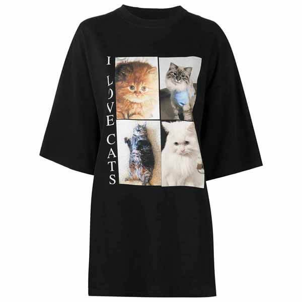 21新作 バレンシアガ I Love Cats プリント Tシャツ コピー 21新作 バレンシアガ I Love Cats プリント Tシャツ コピー