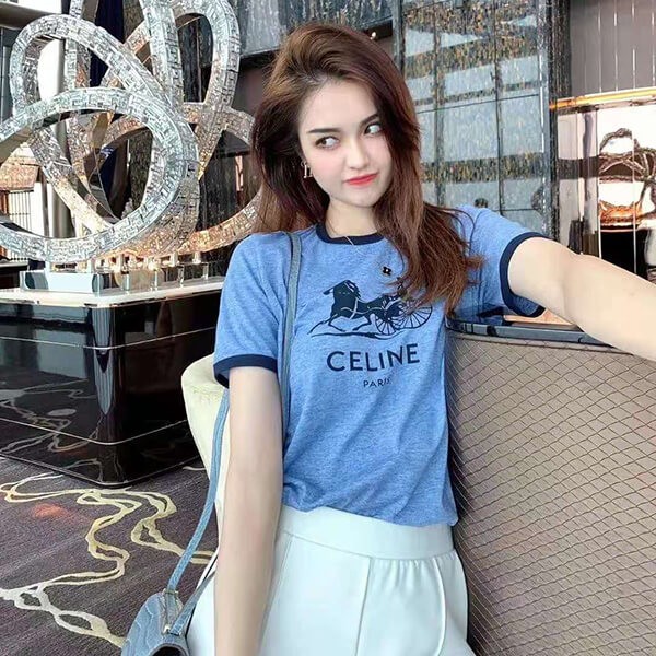 関税負担なし セリーヌ○サルキー Tシャツ 偽物 / コットン