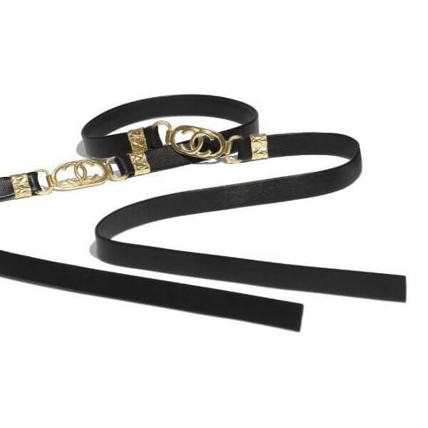 【彫刻のような輝き】CHANEL ラムスキン＆メタル ベルトゴールド ベルト - ラムスキン & メタル、ゴールド — ファッション