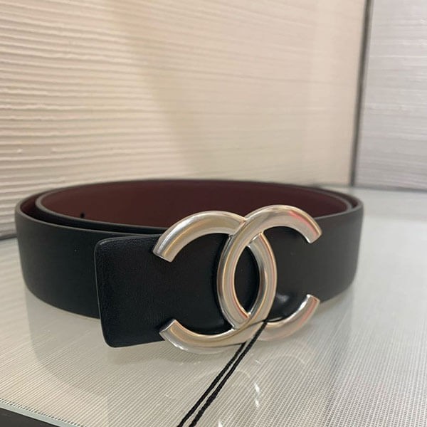 2021 シャネル ベルト コピー CC REVERSIBLE BELT black