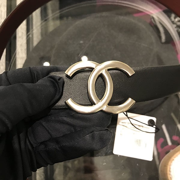 2021 シャネル ベルト コピー CC REVERSIBLE BELT black