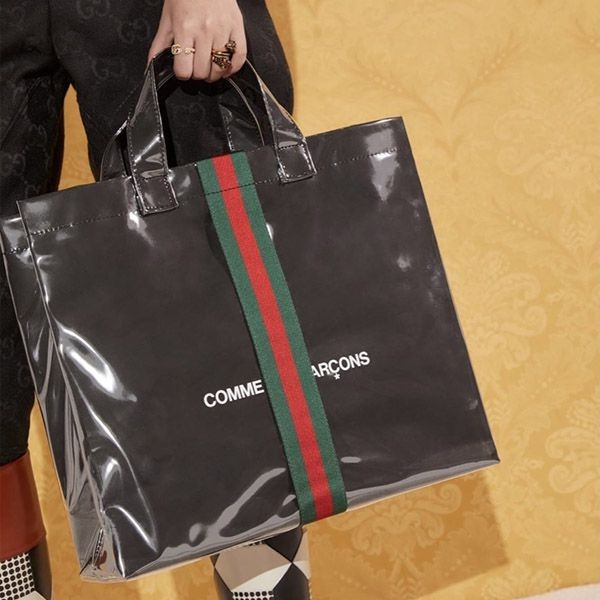 ☆限定コラボ☆COMME des GARCONS x グッチ トートバッグ 偽物