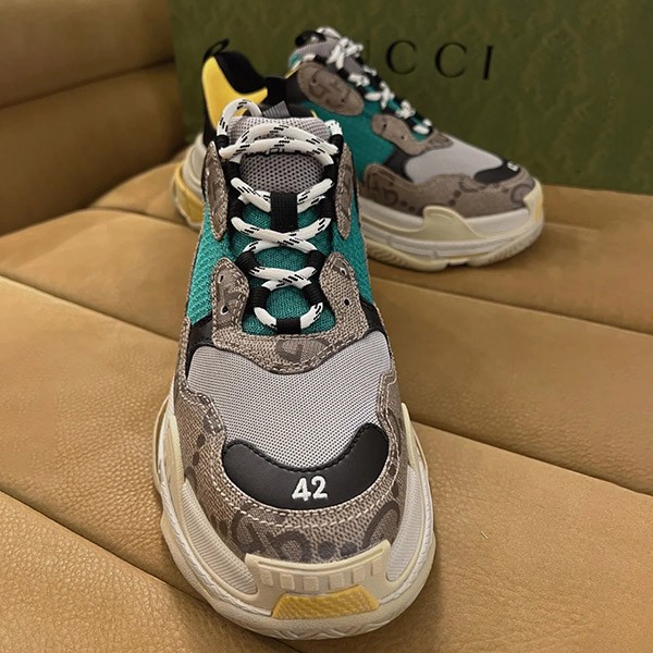 履き心地抜群 グッチxバレンシアガ コラボ ザ ハッカー メンズ スニーカー偽物 Umo 9766 スーパーコピー優良サイトburando777