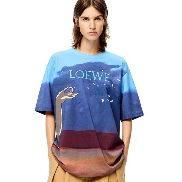 ロエベ 千と千尋の神隠し ハク Tシャツ コピー コットン