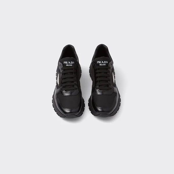 プラダ PRAX1 Re-Nylon ブラッシュドレザー スニーカー 2色 プラダ PRAX1 Re-Nylon ブラッシュドレザー スニーカー 2色