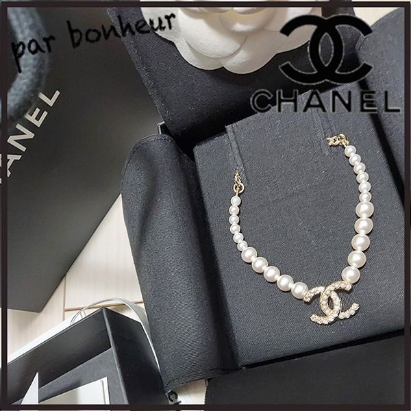【上品可愛いを総取り】CHANEL シャネル パール ネックレス CHANEL】シャネル メタル パール ネックレス (CHANEL/ネックレス