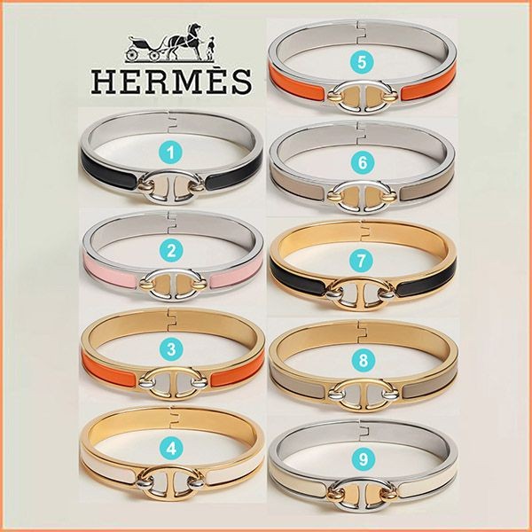 HERMES エルメス シェーヌダンクル レザー バングル
