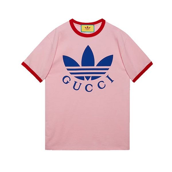 コラボ☆】アディダス×グッチ コットン ジャージ Tシャツ コピー コラボ☆】アディダス×グッチ コットン ジャージ Tシャツ コピー