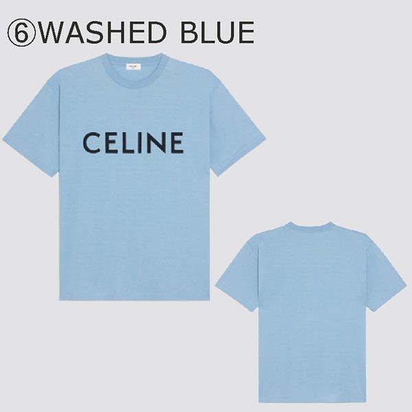 【イチ推し】CELINE レディース Tシャツ パステルブルー イチ推し】CELINE レディース Tシャツ パステルブルー (CELINE/T