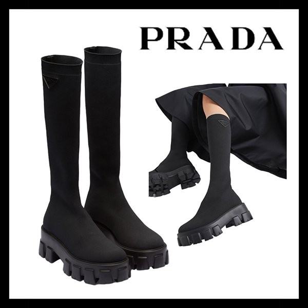 PRADA ニットブーツ