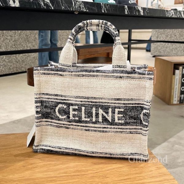新作☆【CELINE】スモール カバ タイス CELINEスモール カバ タイス ジャカード ストライプテキスタイル