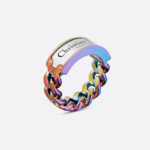大人お洒落ディオール COUTUREメンズチェーンリンク リング 偽物