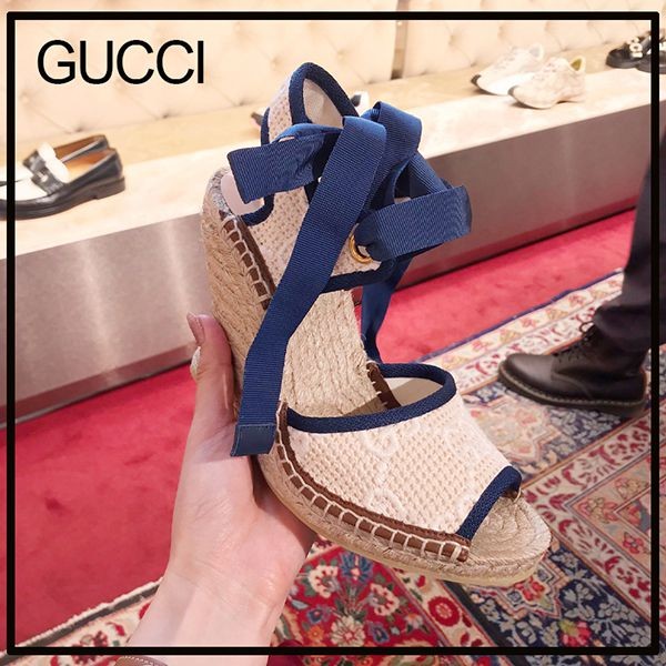 グッチ GG エスパドリーユ サンダル コピー 739158FABQO4375|スーパー  