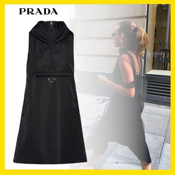 特別価格！プラダ Re-Nylon mini-dress リナイロンミニドレス 230691_1WQ8