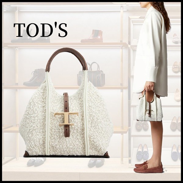 入手困難トッズ 偽物 Tタイムレス ブークレ ファブリック＆レザー