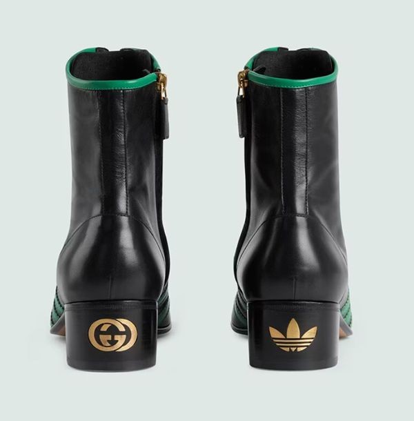 GUCCI グッチ Ha Boot With Buckles ハート レザーブーツ