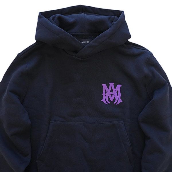 AMIRI MA ロゴ スウェット パーカー 偽物 黒 M.A. LOGO