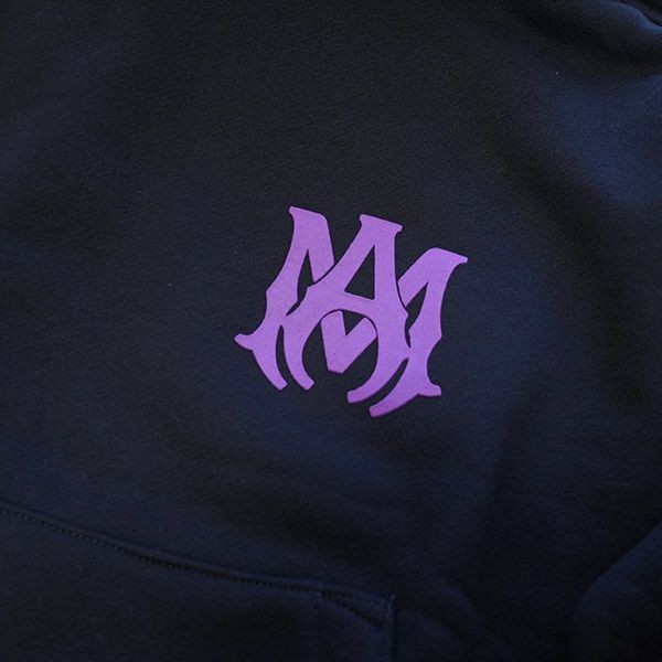 AMIRI MA ロゴ スウェット パーカー 偽物 黒 M.A. LOGO