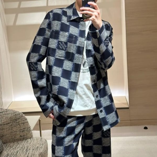 ルイヴィトンダミエシャツ