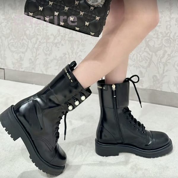 Christian Dior ショートブーツ オブリーク大人気 35.5 【公式通販】