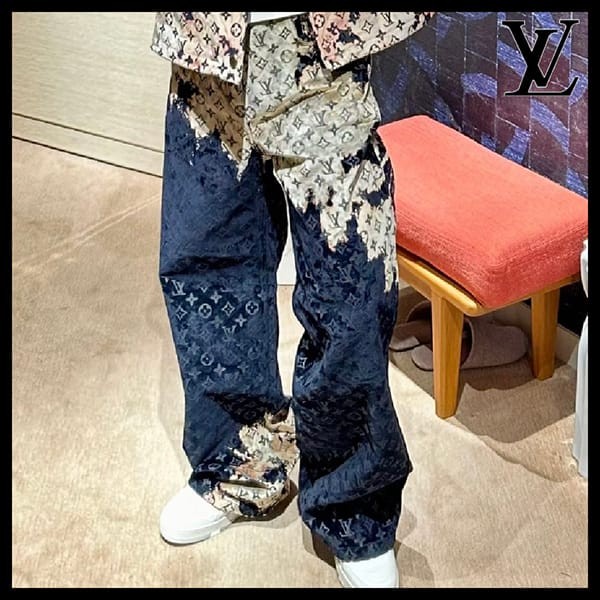 ルイヴィトンモノグラムデニムパンツ