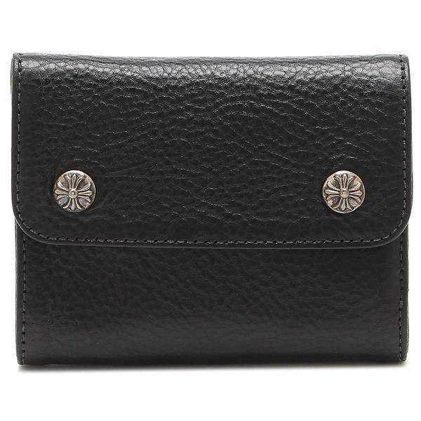 限定カラー】クロムハーツ 三つ折り財布 偽物 ブラック メンズ 116538