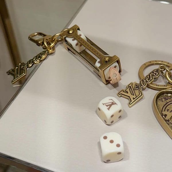LOUIS VUITTON Supremeコラボダイスキーチェーン ルイヴィトンダイスキーチェーン サイコロ Supremeコラボ 14145