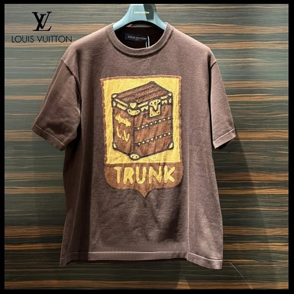 LOUIS VUITTON/ショートスリーブ コットンインターシャクルーネック LOUIS VUITTON/ショートスリーブ コットンインターシャクルーネック