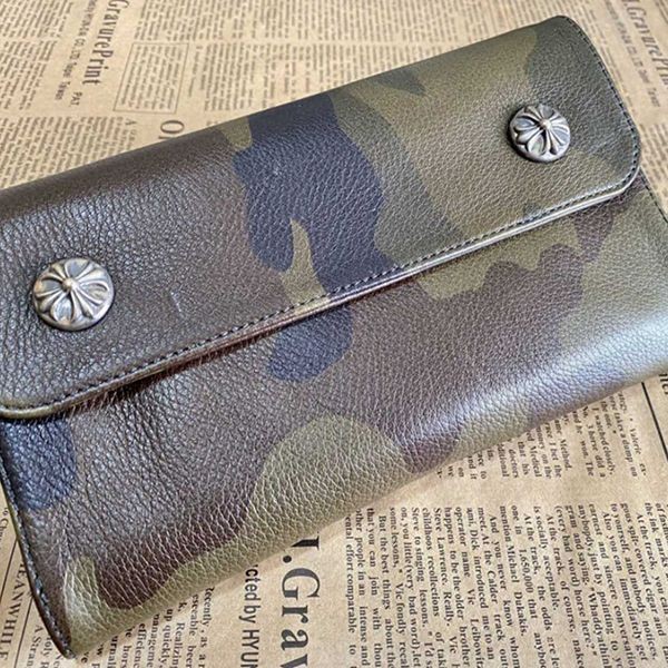 クロムハーツ レア 迷彩 タンクカモ　長財布　3セメタリークロス クロムハーツ レア 迷彩 タンクカモ 長財布 3セメタリークロス クロム