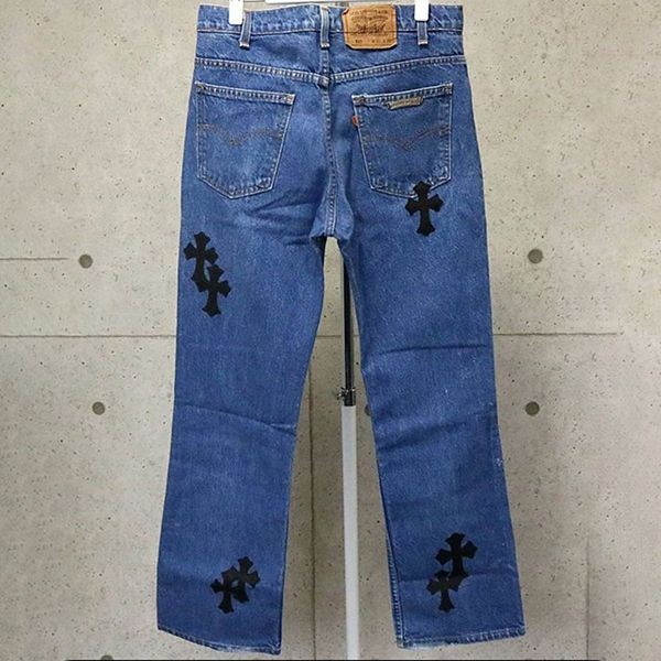 目玉商品！クロムハーツ リーバイス517 デニムパンツ コピークロスパッチ032131