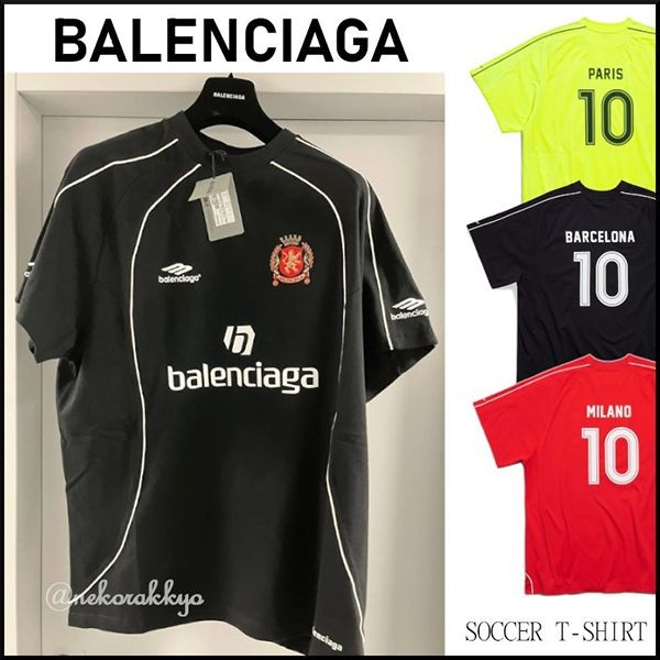 新色登場☆バレンシアガ SOCCER T-SHIRT 偽物ユニフォームT