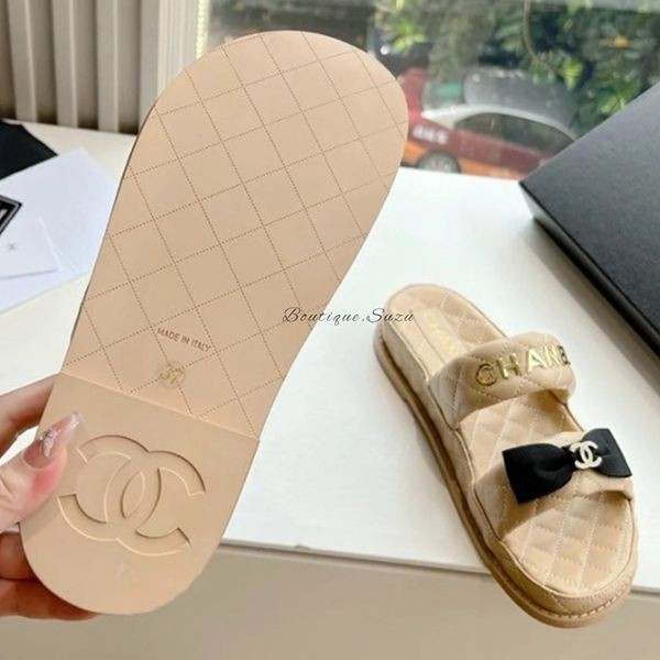 【25P☆リボンで可愛らしく☆】CHANEL サンダル CCロゴ 姫リボンで可愛くフェミニンな足元♪】CHANEL サンダル CCロゴ