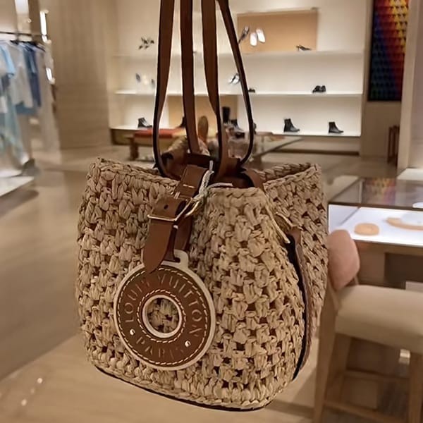 【夏にピッタリ♪】Louis Vuitton ノエ・パース 2WAY 新デザイン】ルイヴィトン☆ノエ・パース 2WAY かごバッグ
