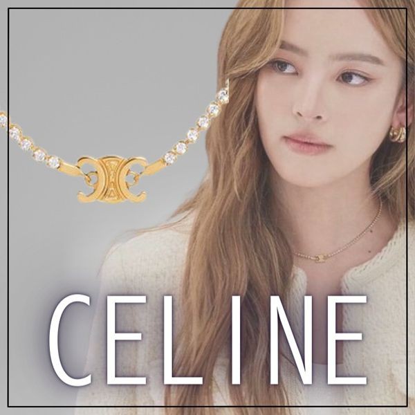 CELINE☆スパークルネックレストリオンフxストラス ギフトにも