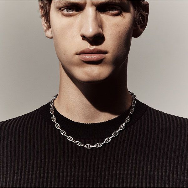 高級】 ヴィンテージ シルバー 925 刻印 ネックレス シェーヌダンクル