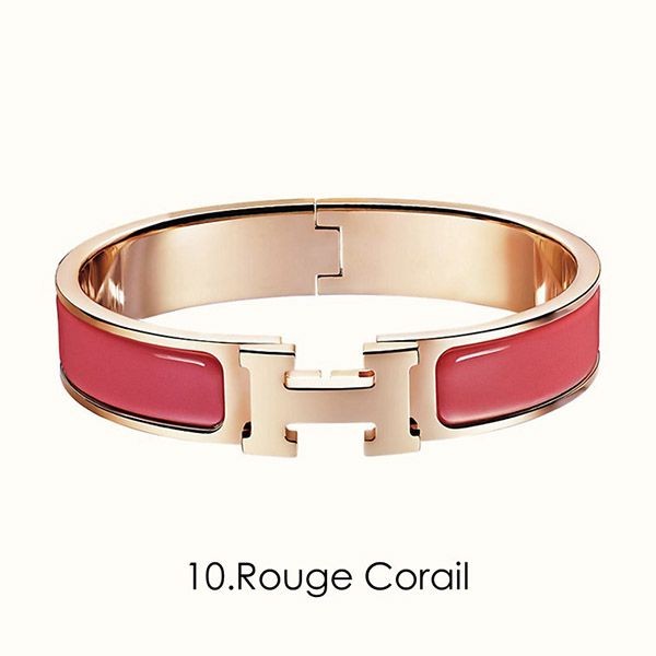 エルメス クリックh 偽物】clic h bracelet ローズゴールド